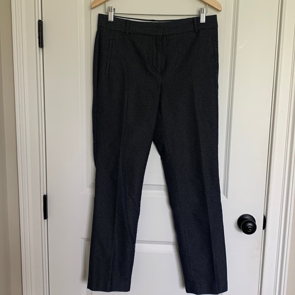 Talbots Women’s Newport Patterned Dress Pants Navy 6 - Picture 1 of 7